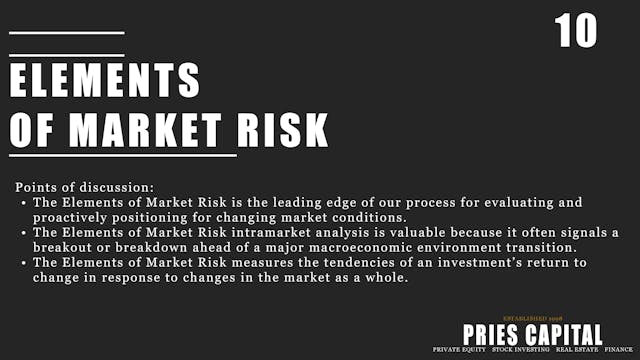 Elements of Market Risk