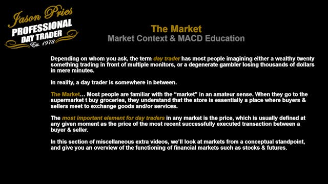 Market Context & MACD Education