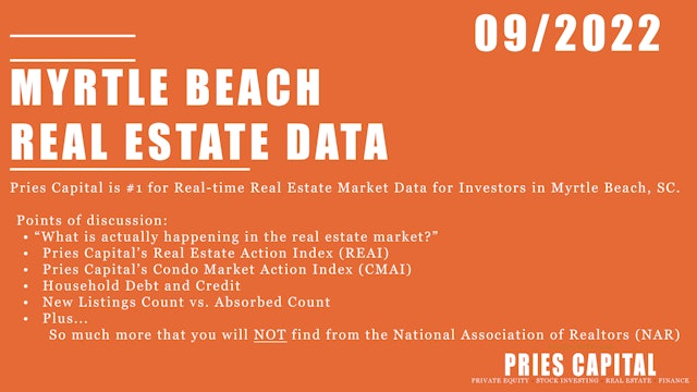 Myrtle Beach Real Estate Data for September 2022