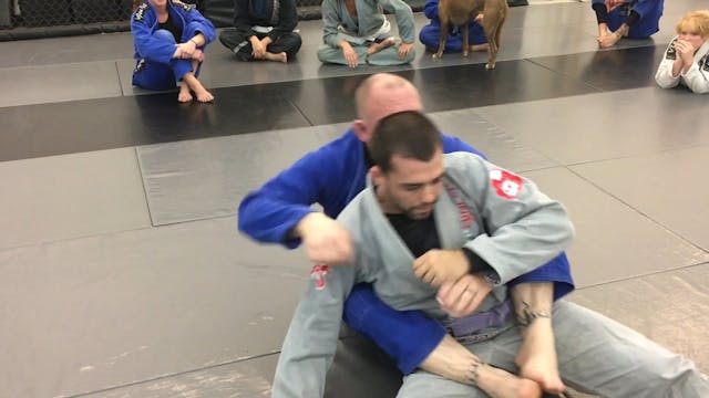 Front Sweep - Mount - Armbar/Omoplata...