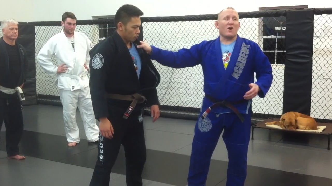 Foot  Sweep - Bullfight Pass - Knee To Stomach - Front Choke