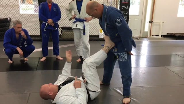 Open Guard - Sickle Sweep - Ankle Lock