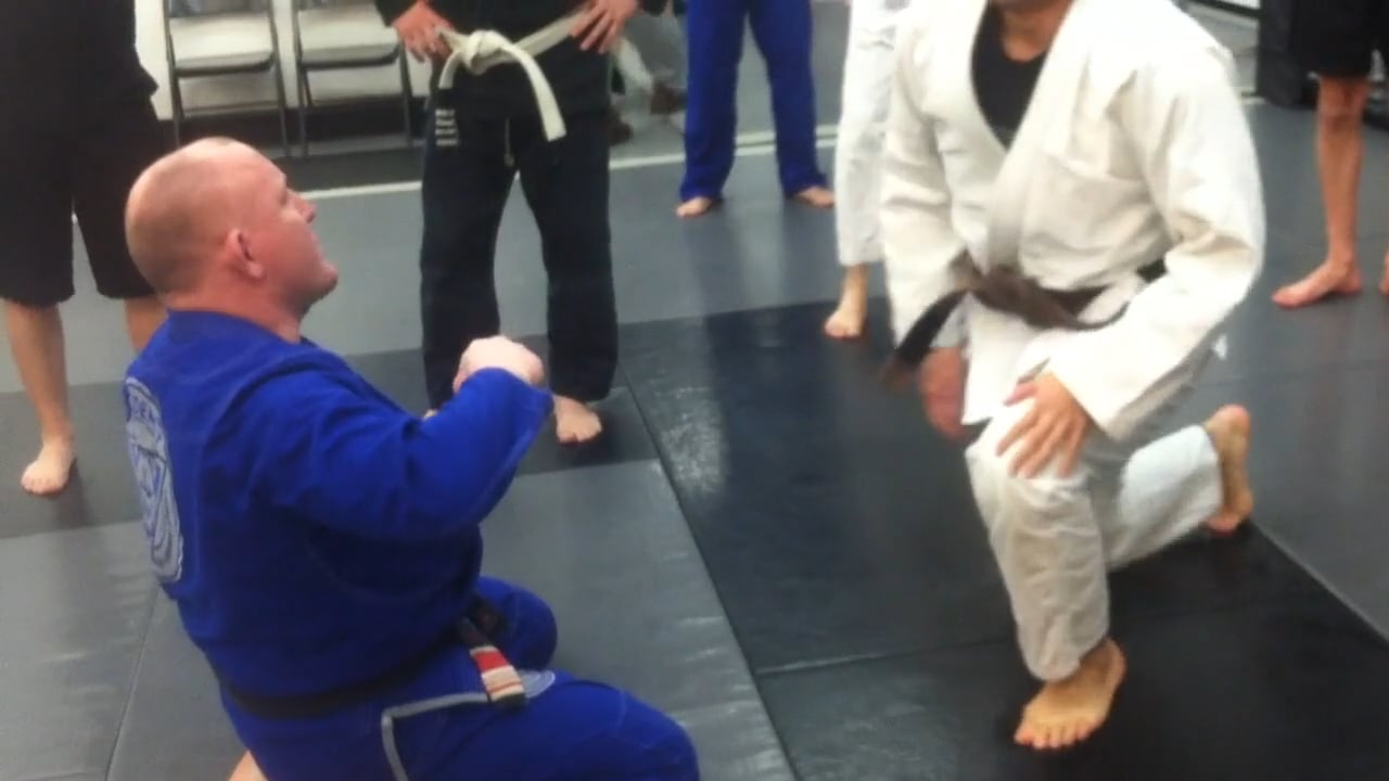 Lateral Drop into Half-Nelson Choke, Lap Drop Choke, and Side Choke
