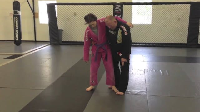 Front Side Clinch- Knee Trip