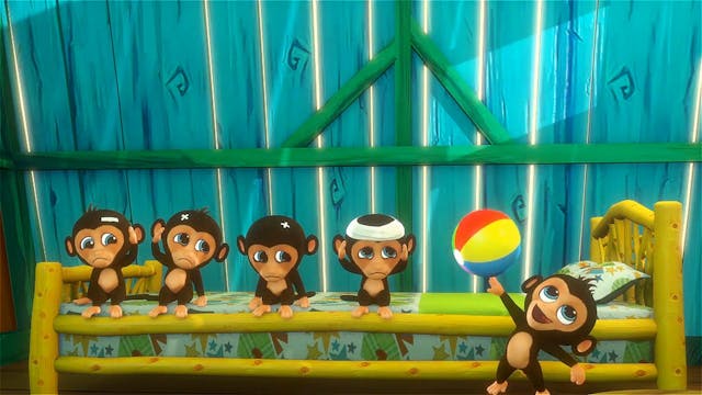 5 Little Monkeys 3D