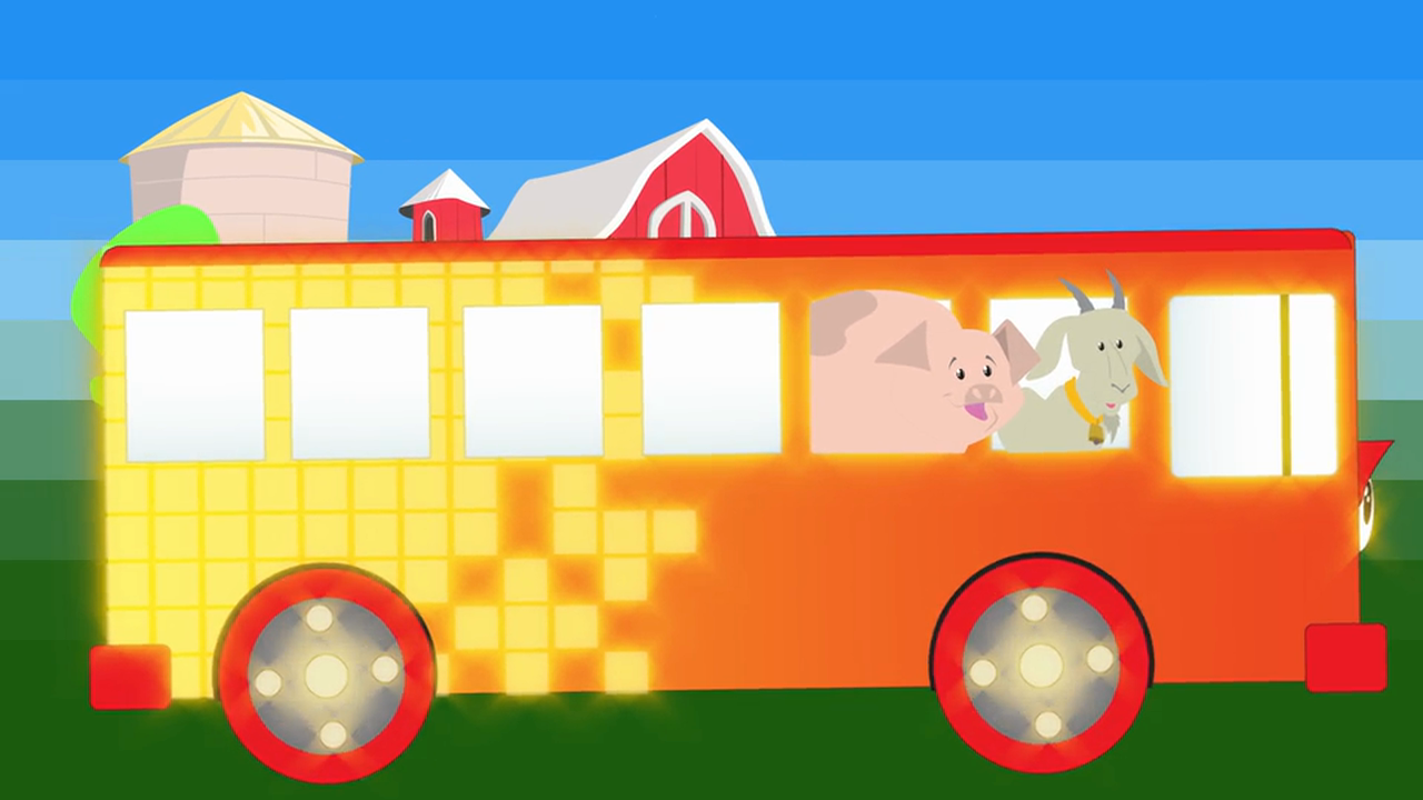 The Wheels on the Bus Farm Animals