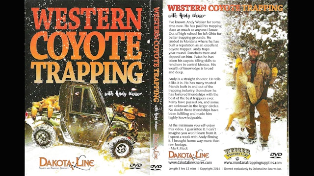 Trailer: Western Coyote Trapping_Andy Weiser