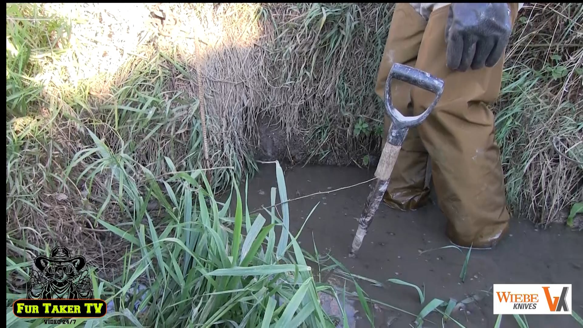 Red O'Hearn shows a pocket set for raccoon and mink