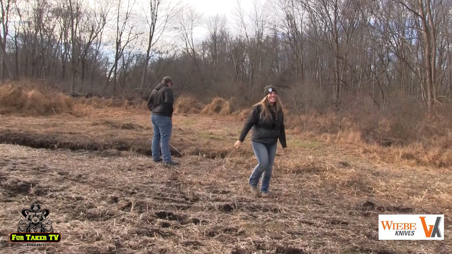 Laura Gidney catches a large NY Bobcat