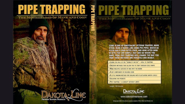Pipe Trapping Motherload Of Mink & Coon with Mark Steck