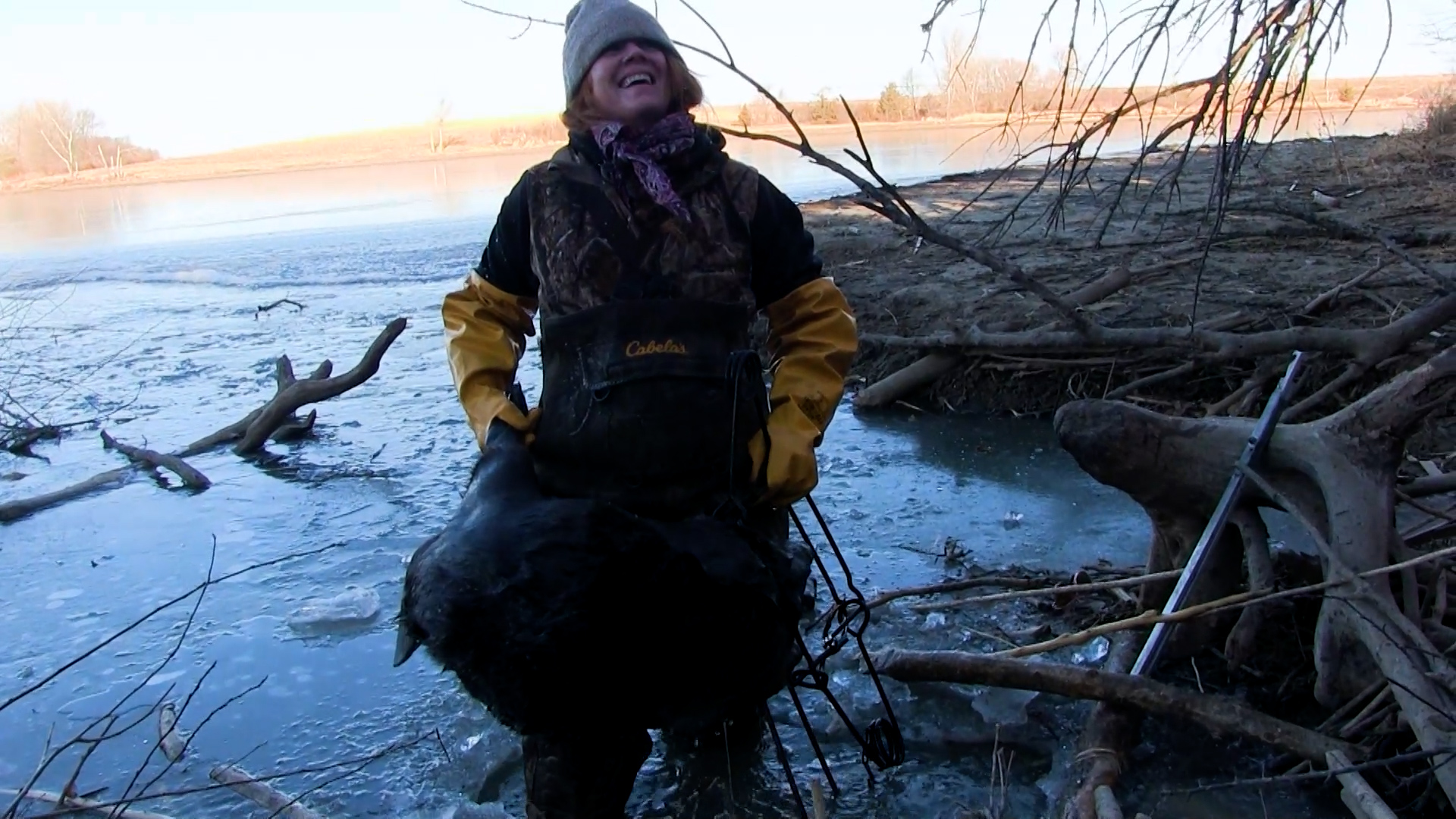 Wiebe Trapline Adventures S4/E5_5 Girls Trapline 1 of 2