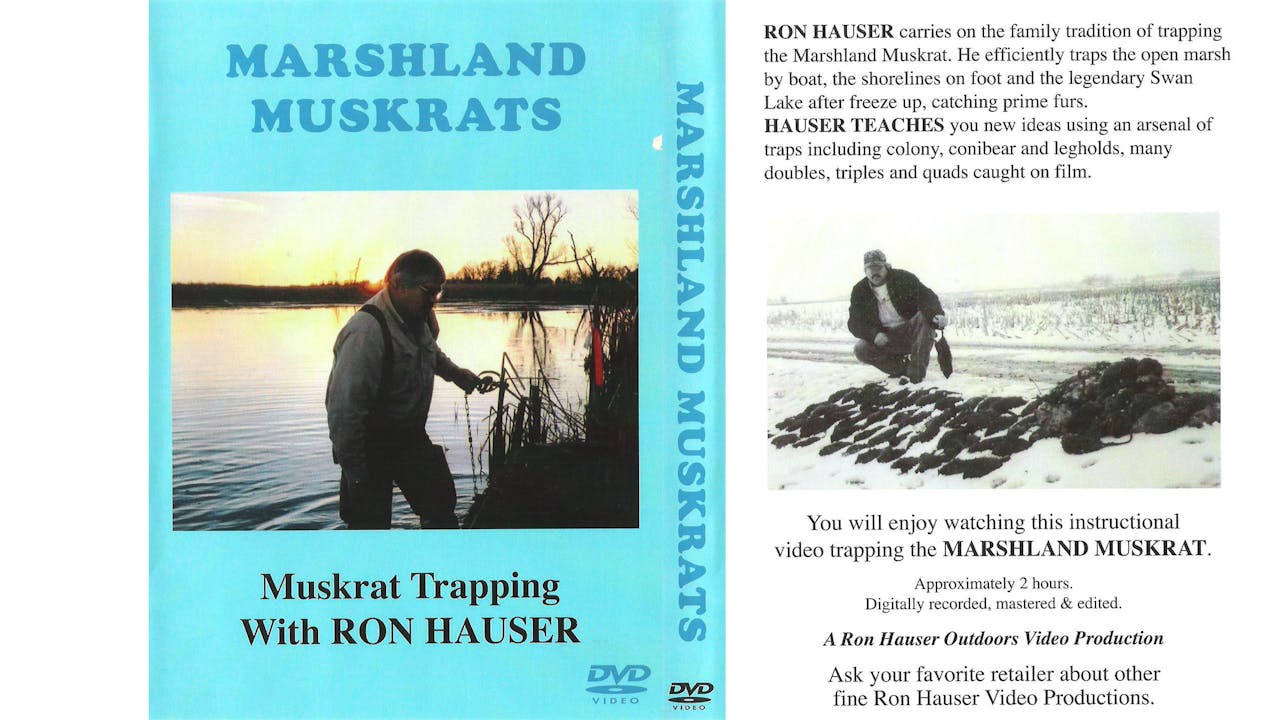 Marshland Muskrats Muskrat Trapping with Ron Hauser - Taker TV Subscription
