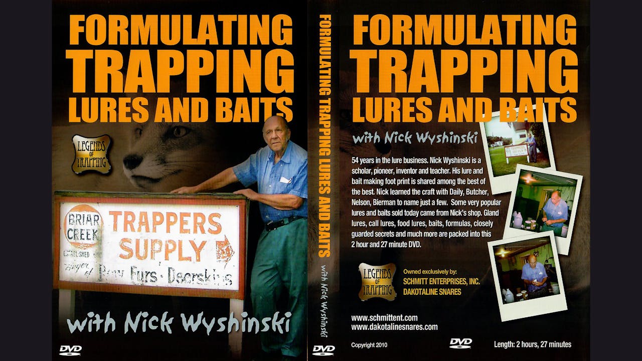 Trailer Formulating Trapping Lures & Baits With Nick Wyshinski FREE