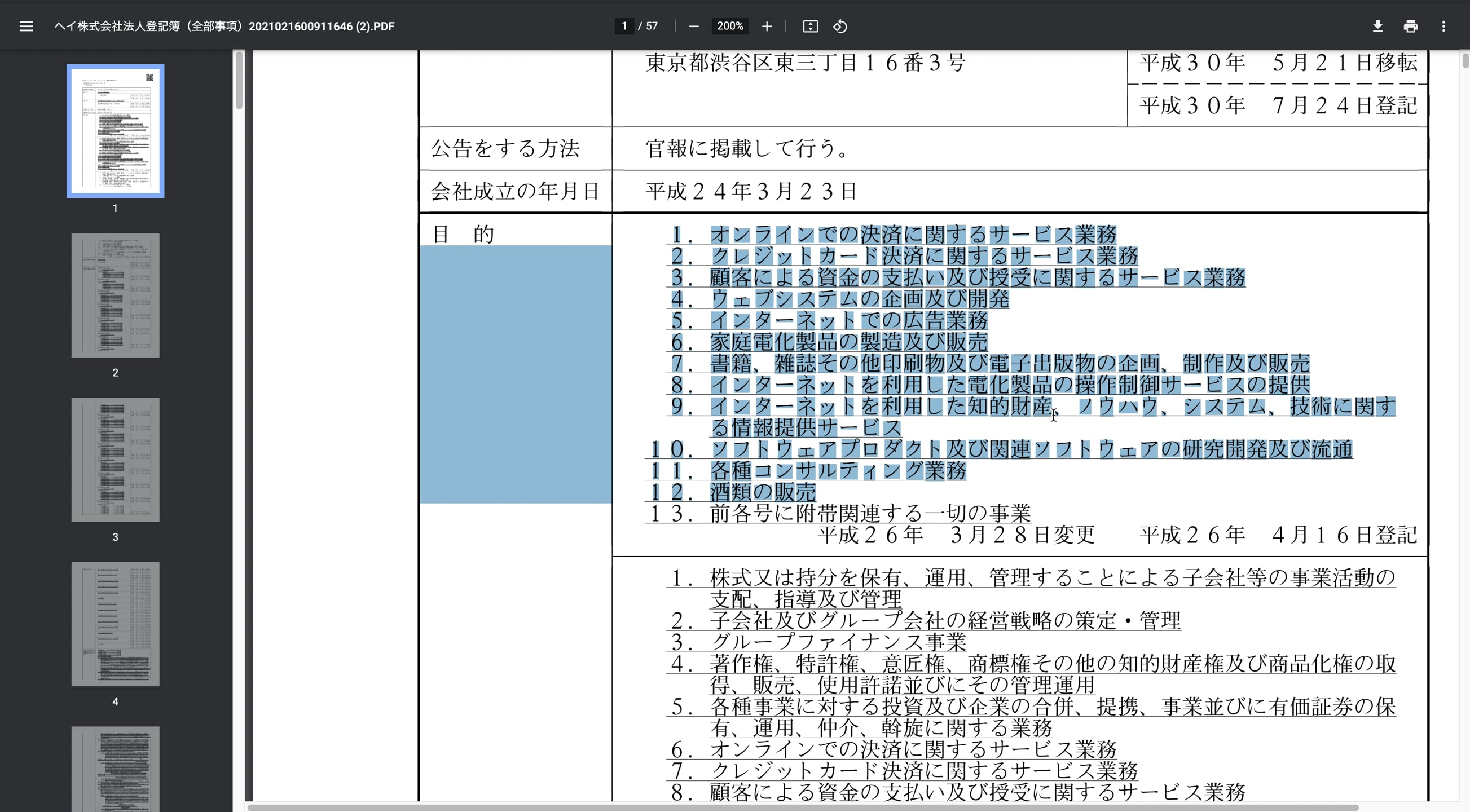 A5_003_商業登記簿謄本の下線