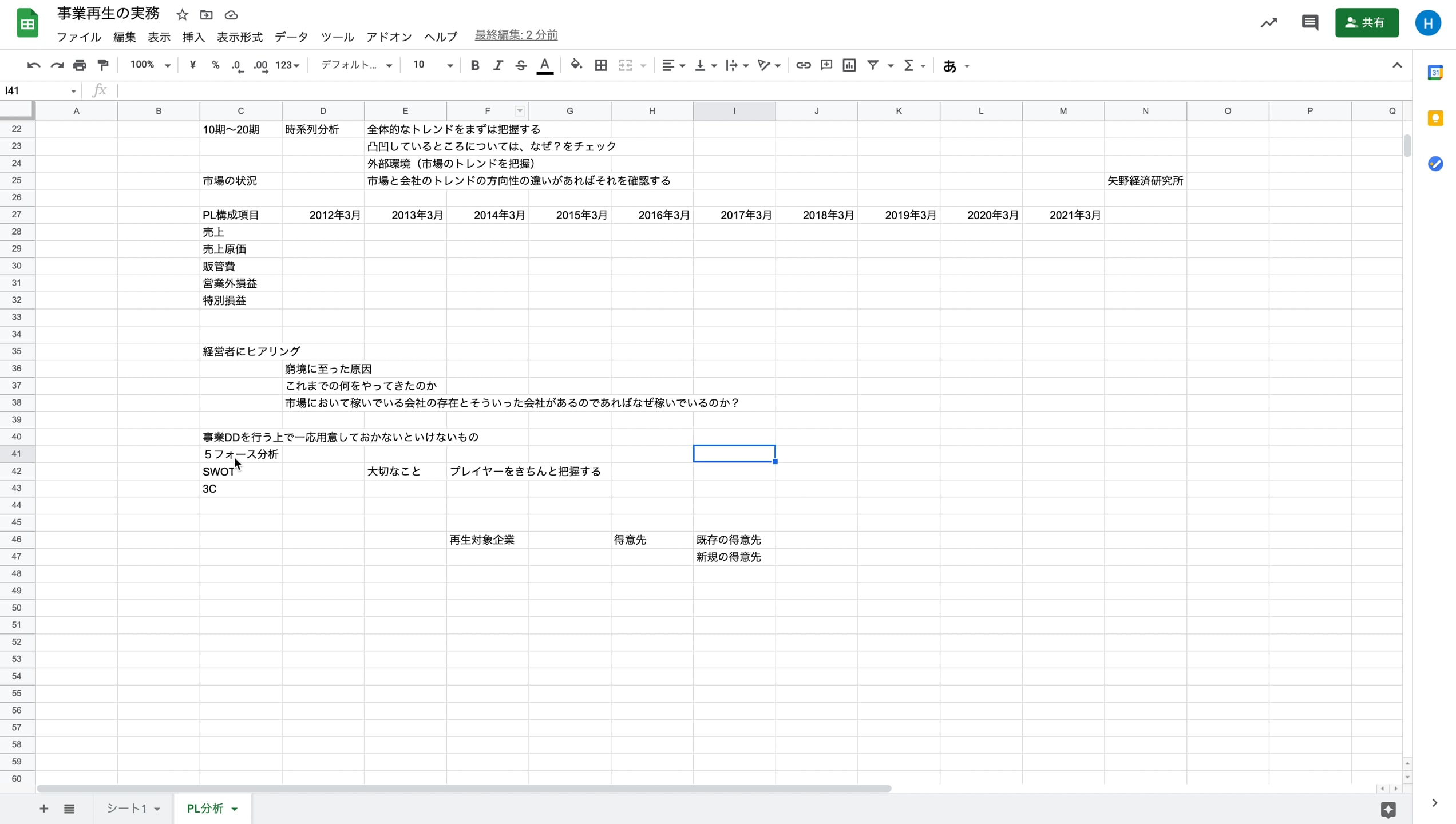 E1_02_007_5フォース、SWOT、3C