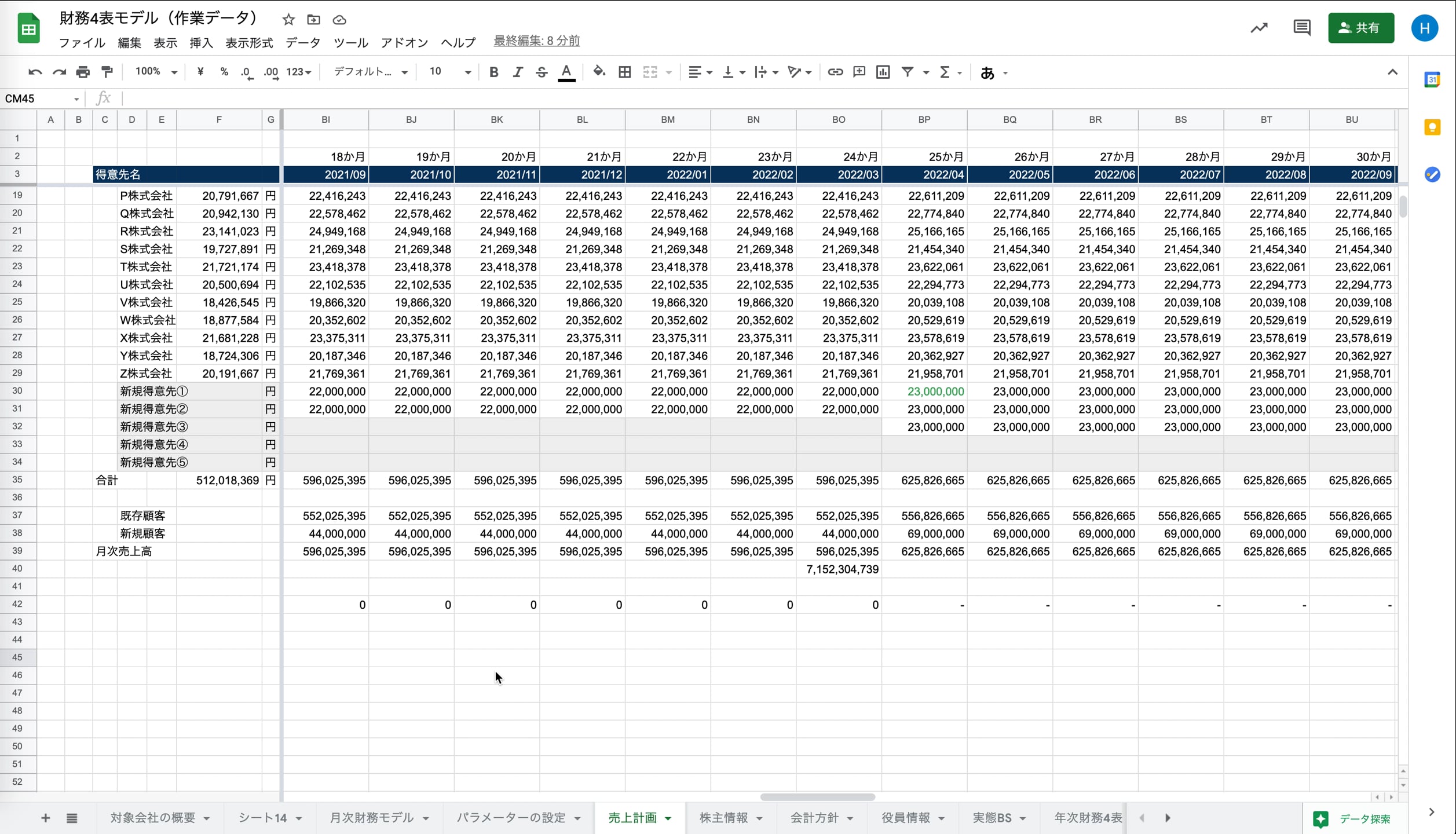 G2_021_月次財務モデル　売上