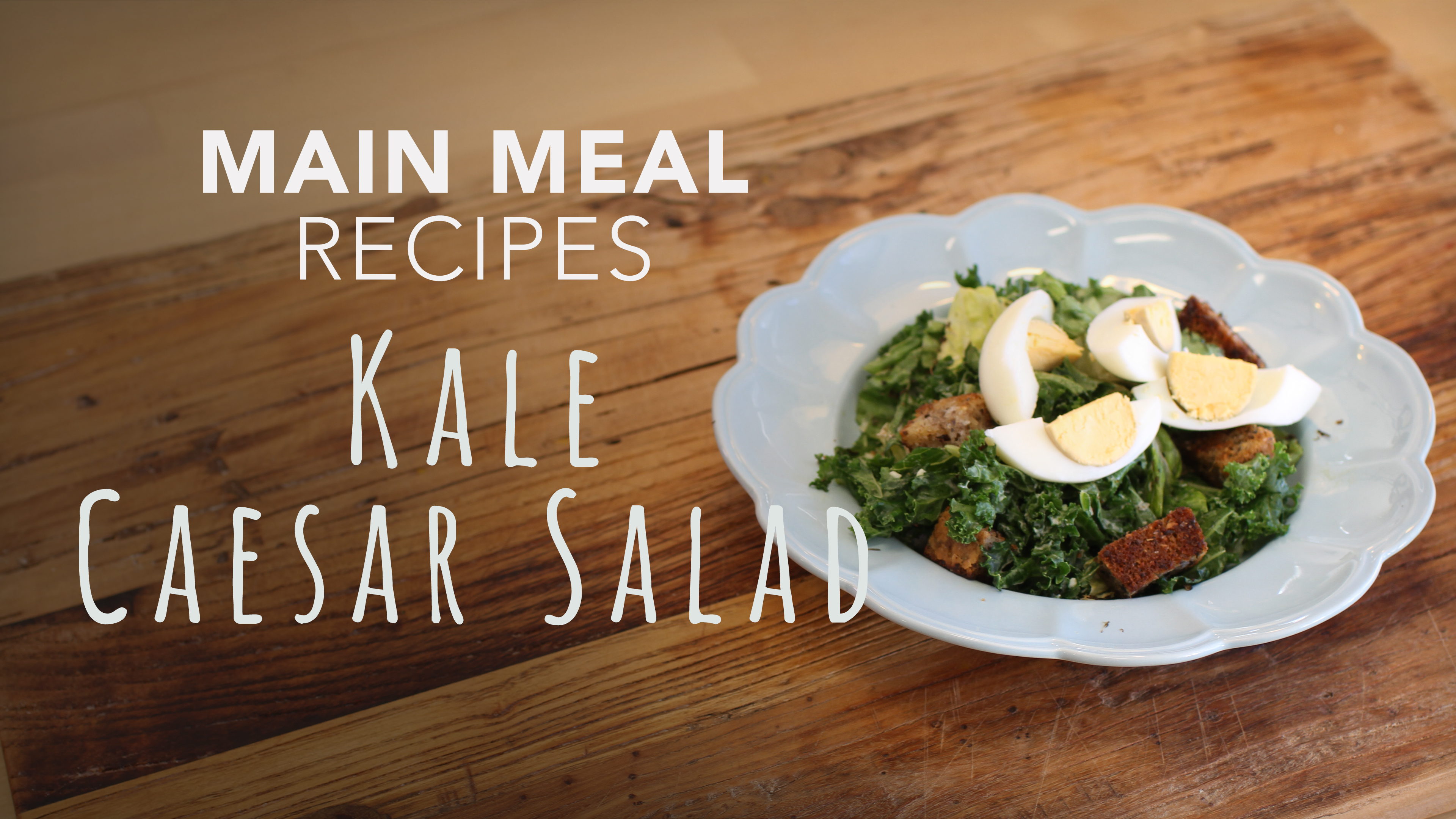 Food Matters Main Meal Recipes: Kale Caesar Salad