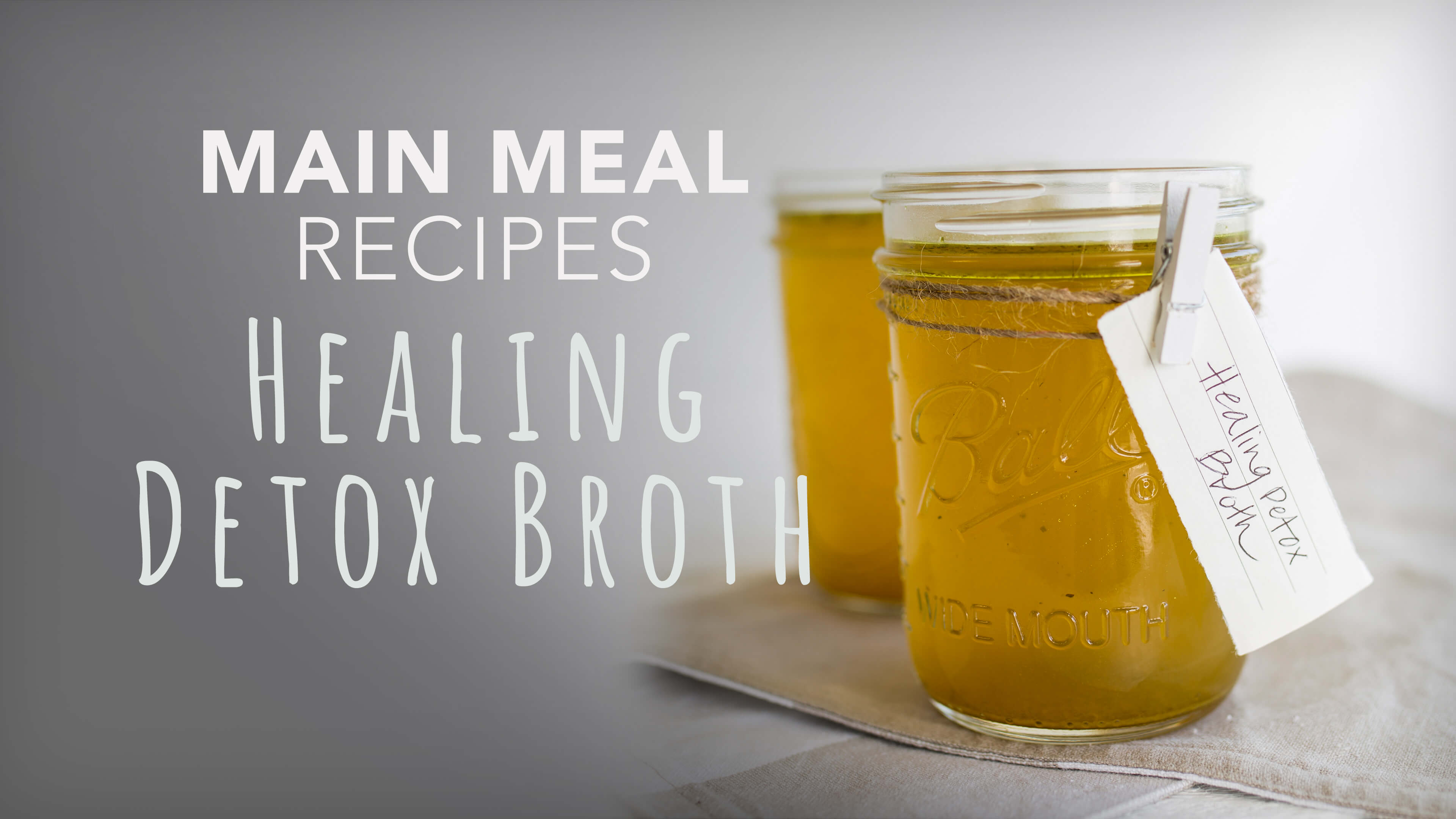Food Matters Main Meal Recipes: Healing Detox Broth