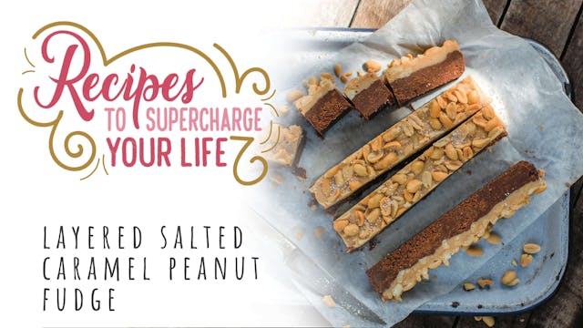 Layered Salted Caramel Peanut Fudge