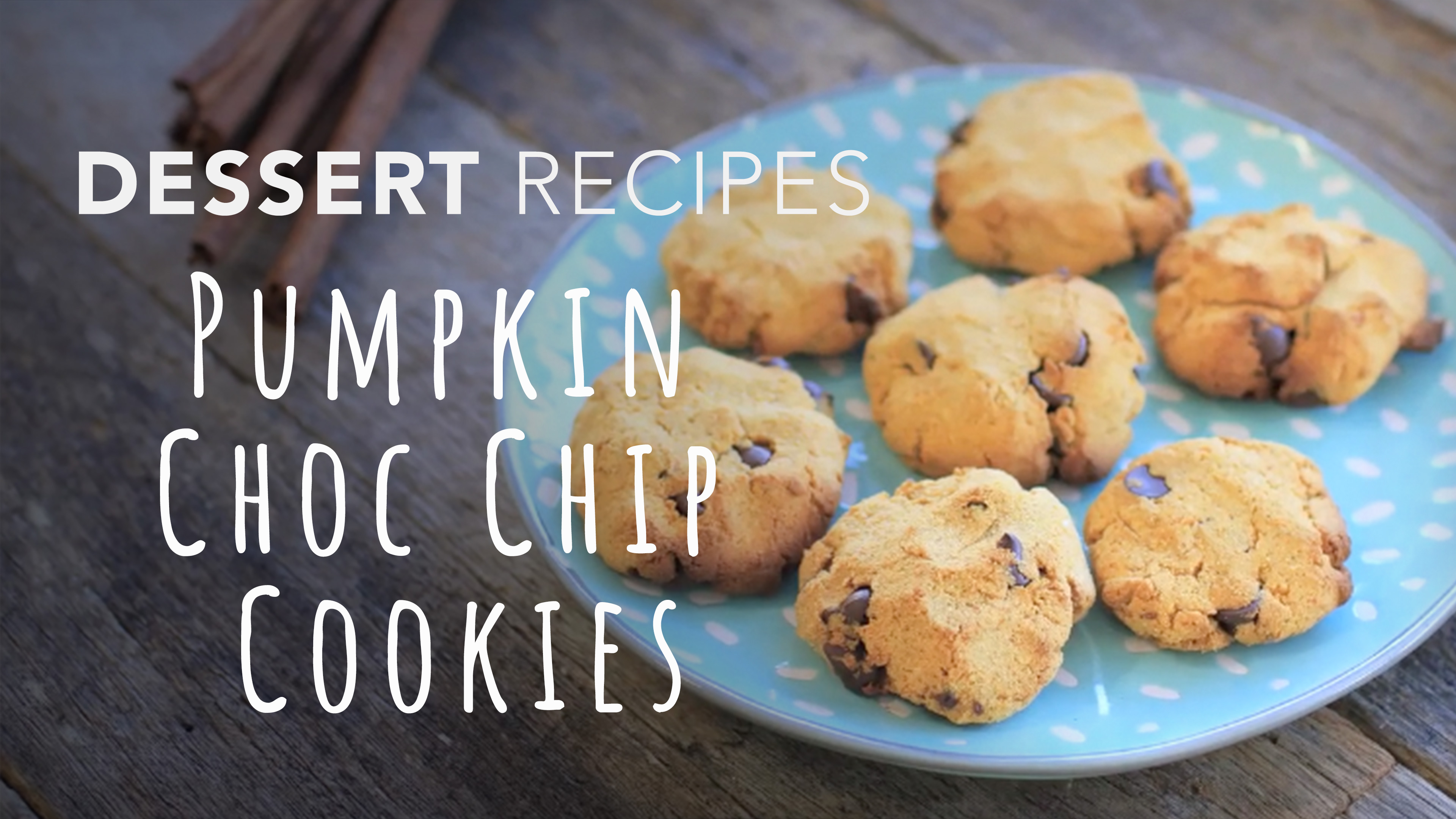 Food Matters Dessert Recipes: Pumpkin Choc Chip Cookies
