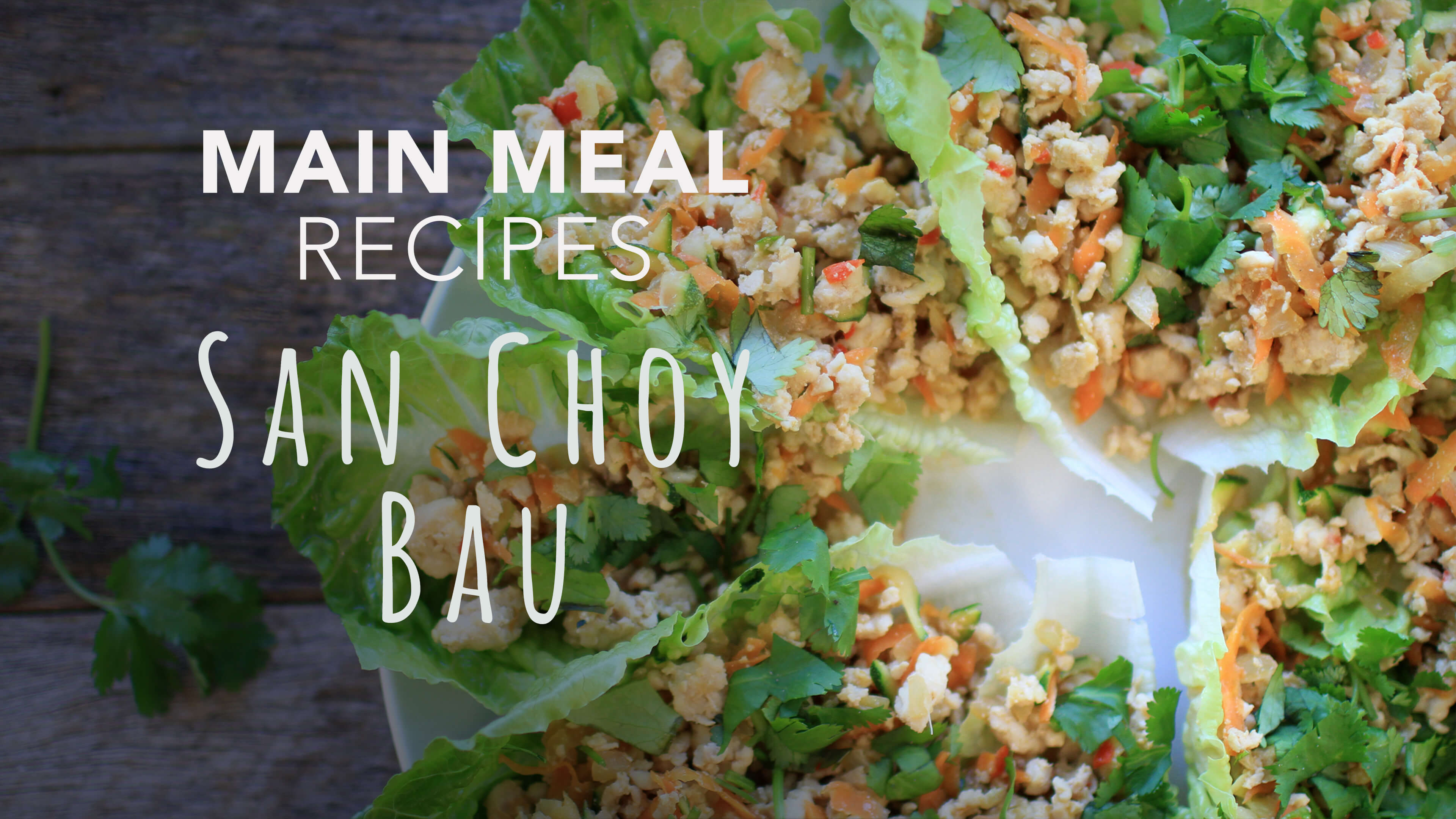 Food Matters Main Meal Recipes: Chicken San Choy Bau