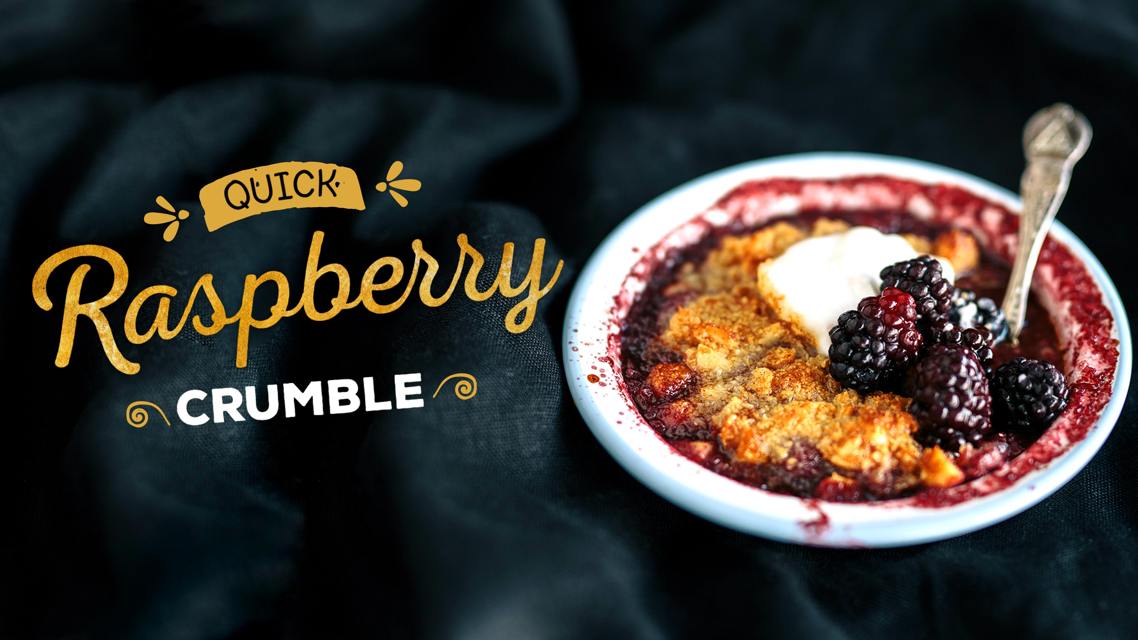 Healthy Decadent Desserts: Quick Raspberry Crumble