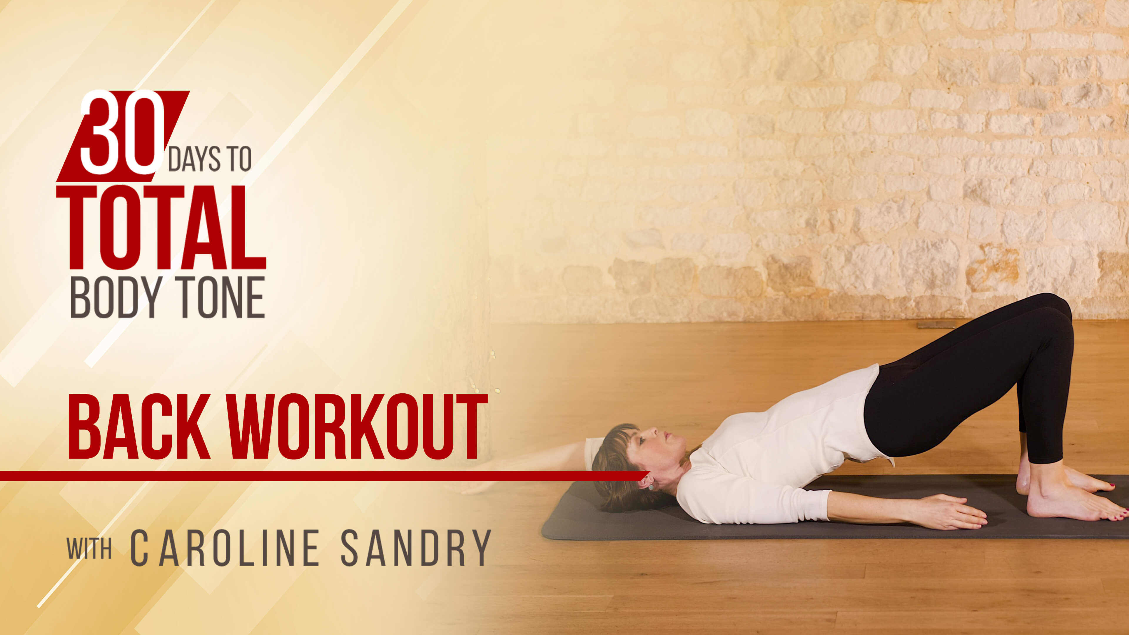 30 Days to Total Body Tone with Caroline Sandry Back Workout