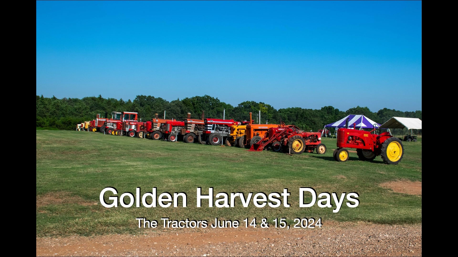 Tractors at Golden Harvest Days 2024