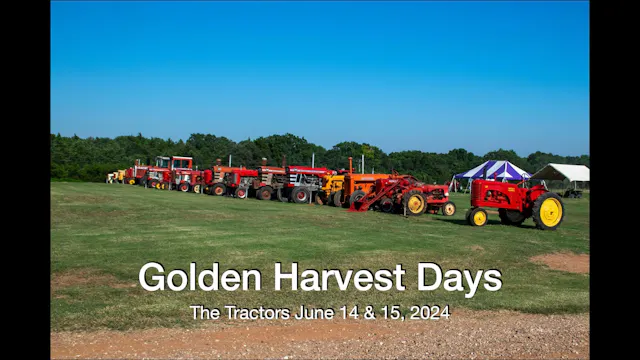Tractors at Golden Harvest Days 2024