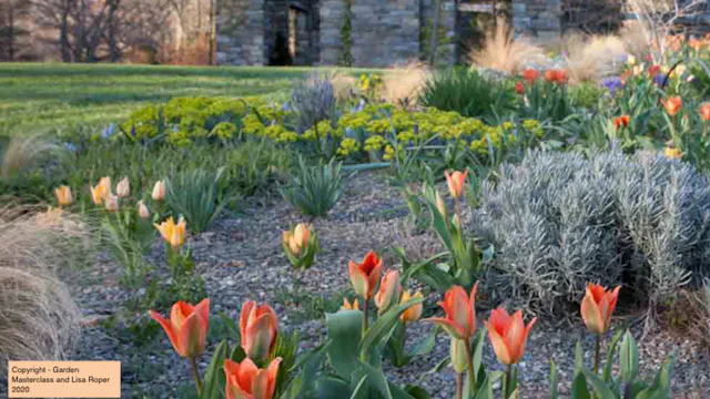 Lisa Roper in Chanticleer's Gravel Garden