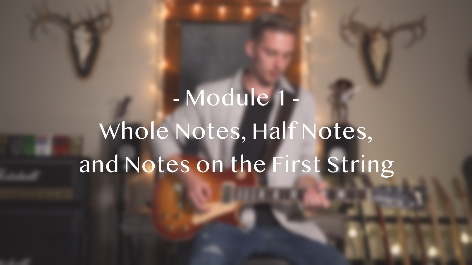Module 1: Whole Notes, Half Notes, and Notes on the First String
