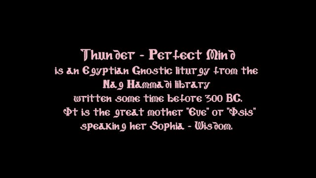 Omnisutra Gnosis - Thunder - Perfect ...