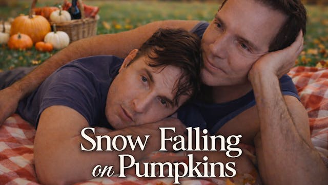 Snow Falling on Pumpkins