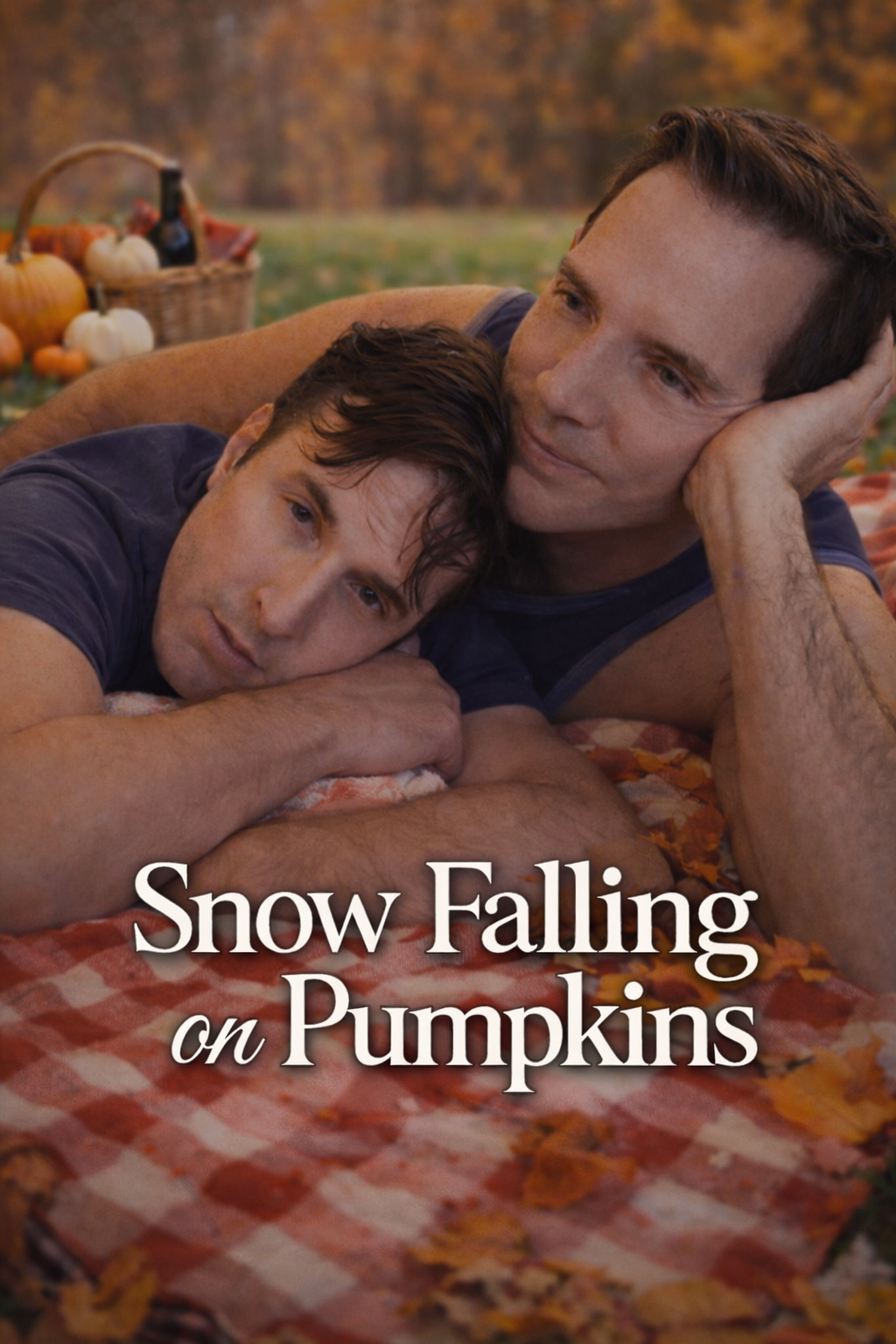 Snow Falling on Pumpkins