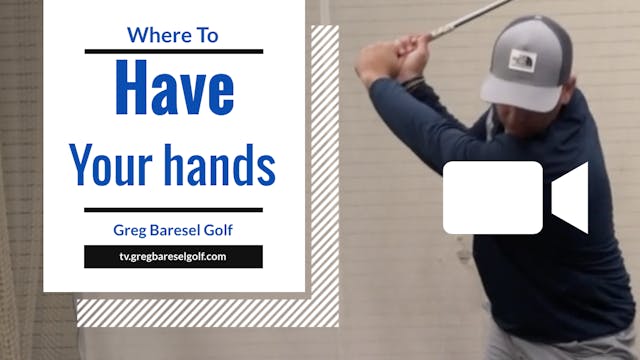 Hands at top of swing