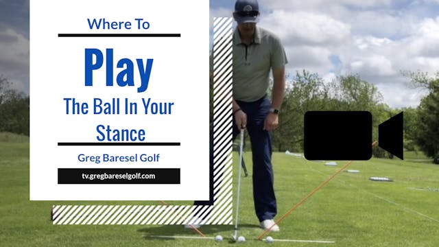 Ball position for irons, woods, and d...