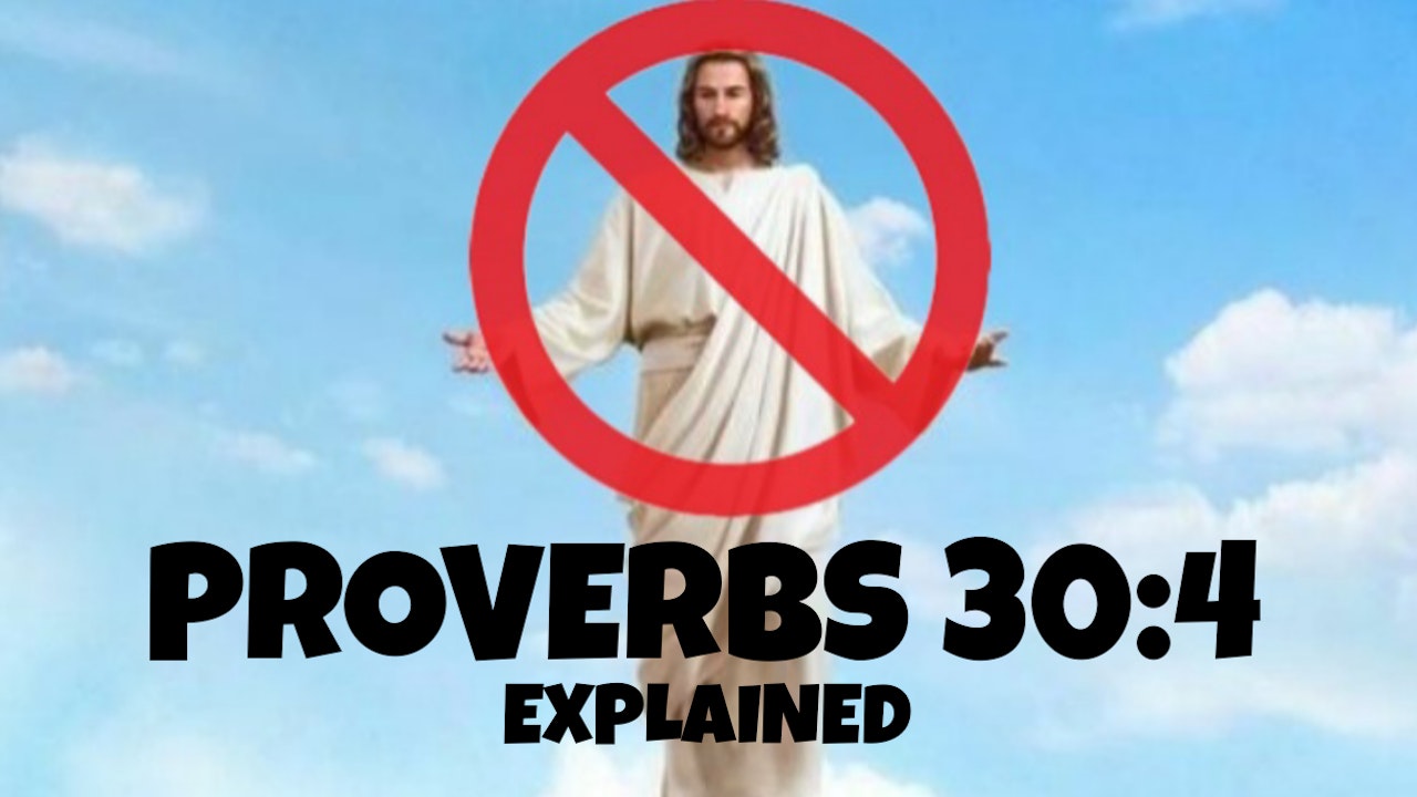 PROVERBS 30-4 EXPLAINED (JESUS-YASHUICIDE EXPOSED)