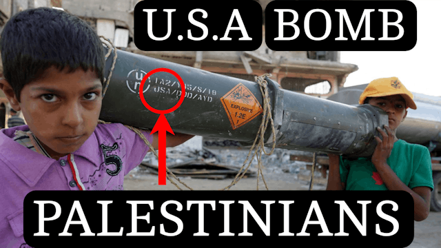 U.S BOMB PALESTINIANS