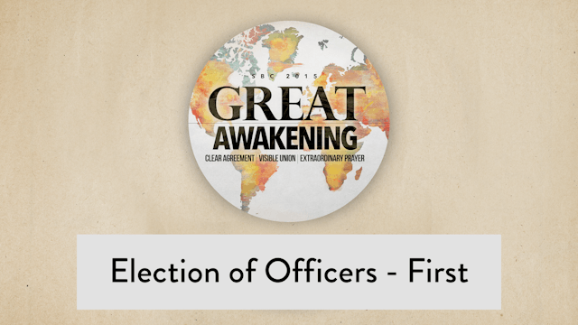 SBC15 | 20 - Election of Officers - First