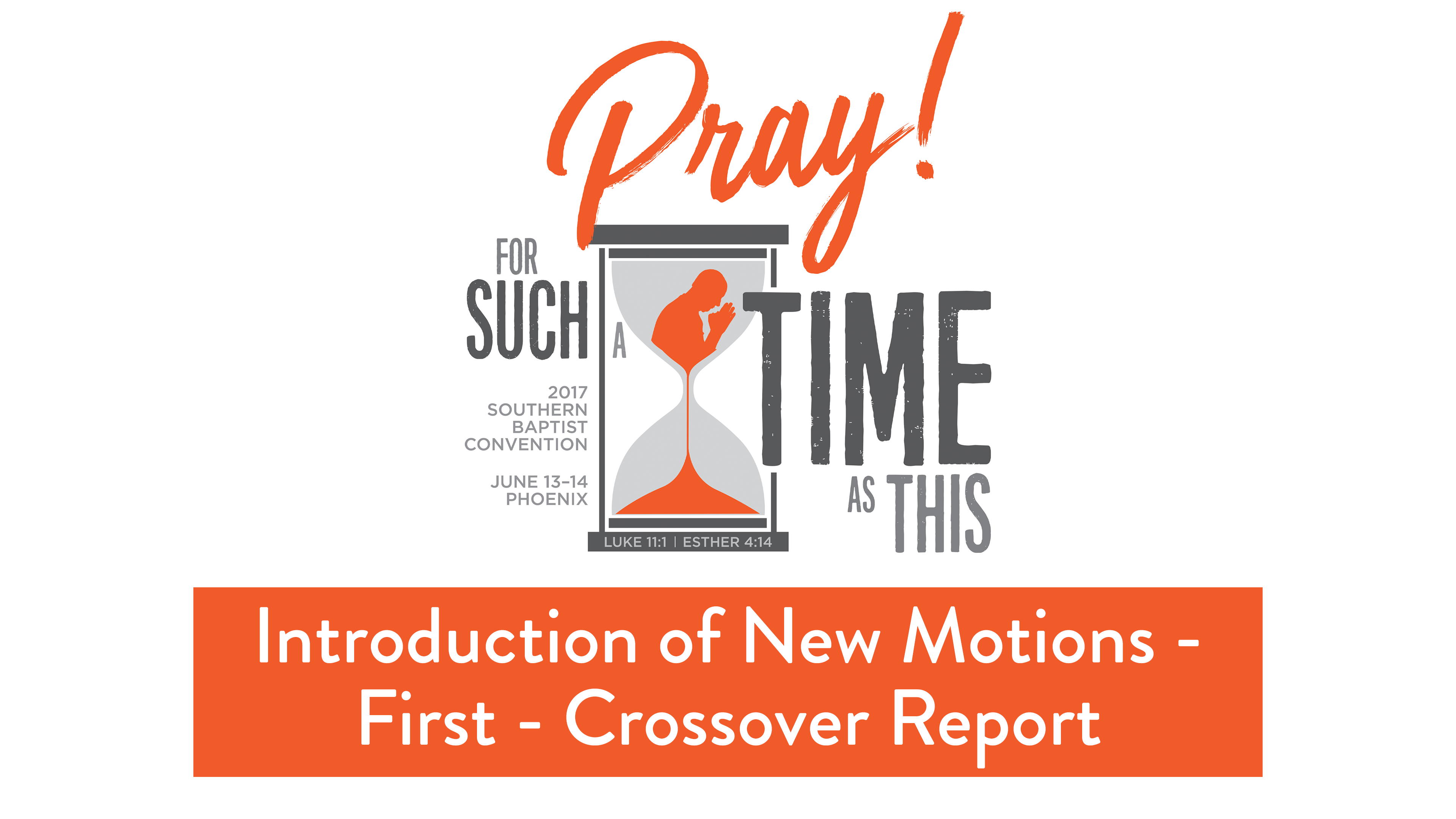 SBC17 | 3 - Introduction of New Motions - First - Crossover Report
