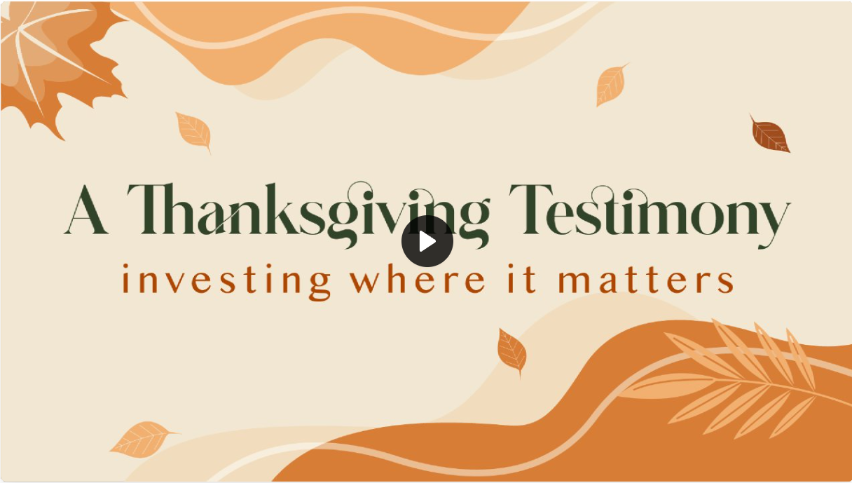 A Thanksgiving Testimony - FBC Woodstock - November 20, 2022