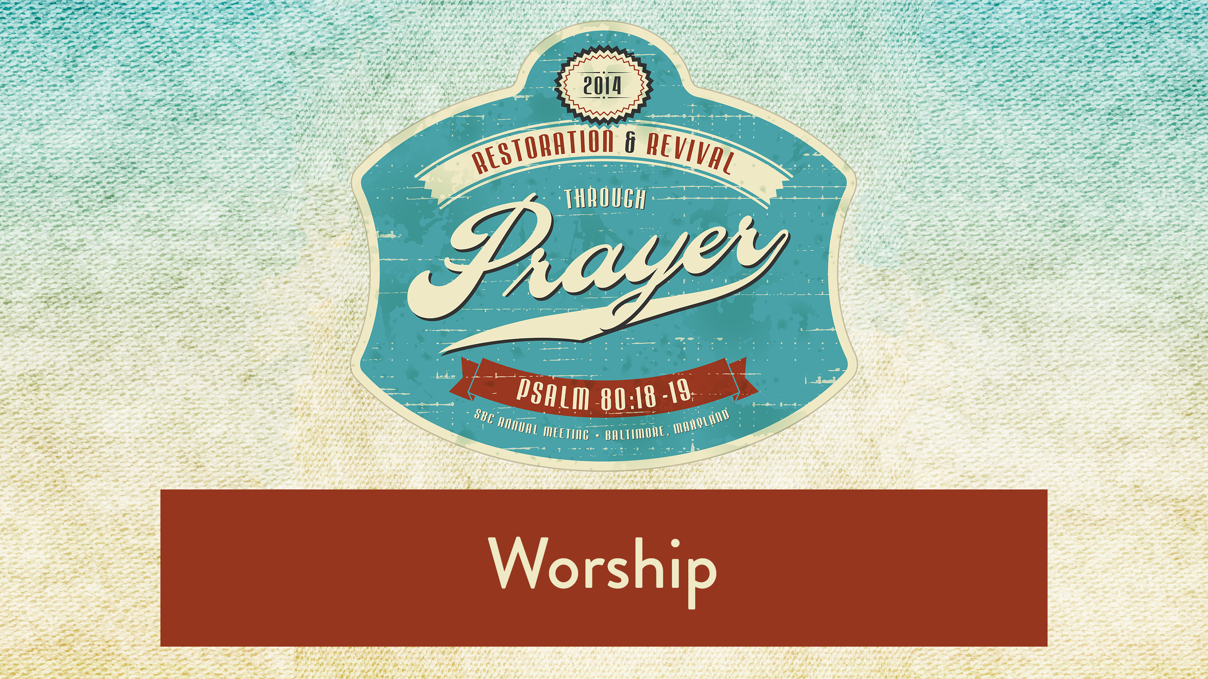 SBC14 | 30 - Worship