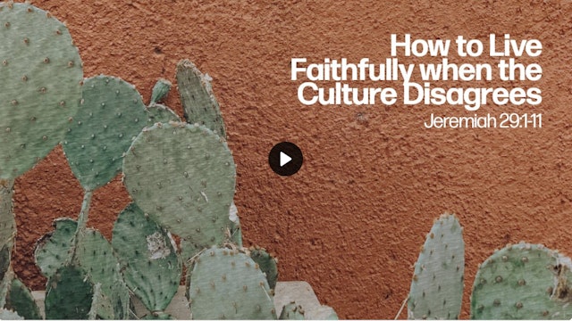 How to Live Faithfully When The Culture Disagrees: FBC Woodstock - July 24, 2022