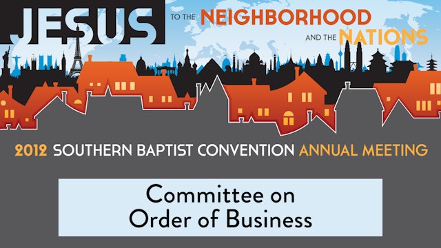 SBC12 | 14 - Committee on Order of Business