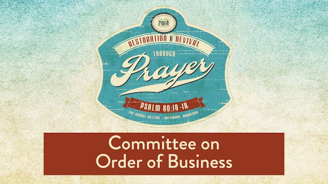 SBC14 | 27 - Committee on Order of Bu...