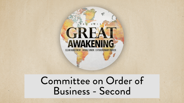 SBC15 | 28 - Committee on Order of Bu...