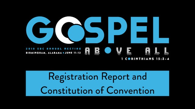 SBC19 | 02 - Registration Report and Constitution of Convention