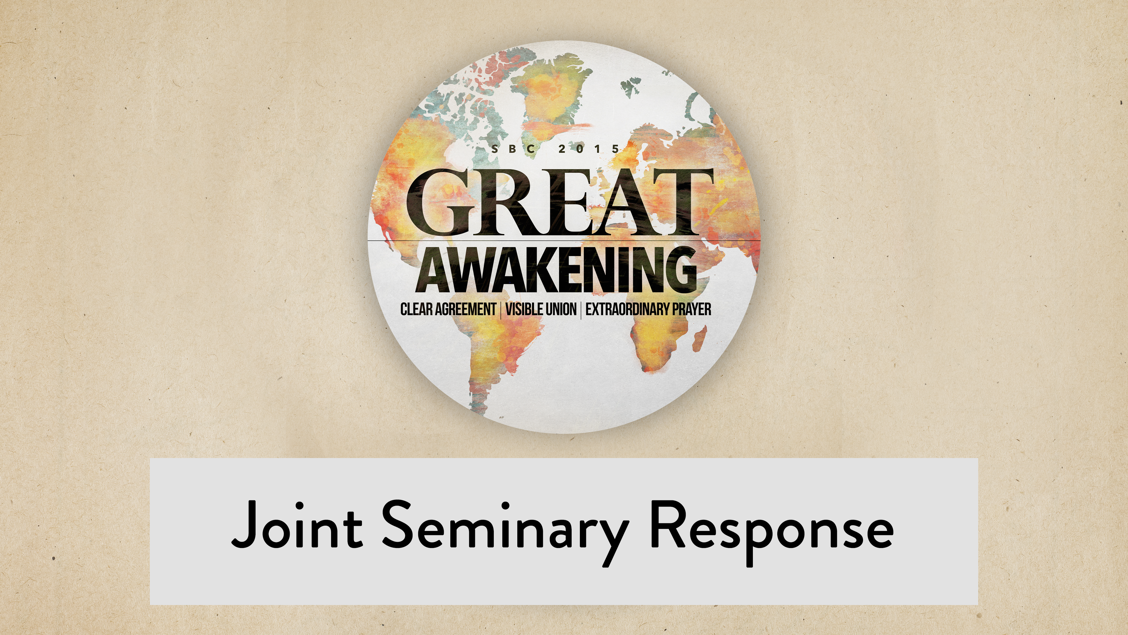 SBC15 | 13 - Joint Seminary Response