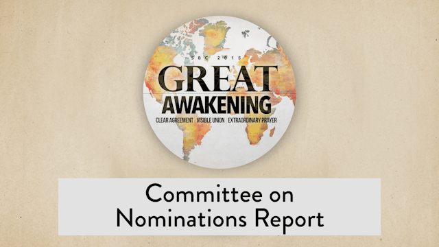 SBC15 | 24 - Committee on Nominations Report