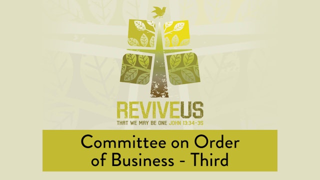 SBC13 | 26 - Committee on Order of Business - Third